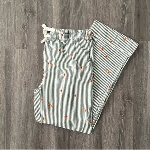 Striped Holiday Gingerbread Pajama Pants Size Women's Medium (4/6, 26/27 Waist)